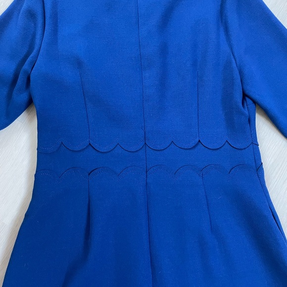 Elegant gorgeous blue dress with detailed scallop at the waist Banana Republic - Picture 9 of 12
